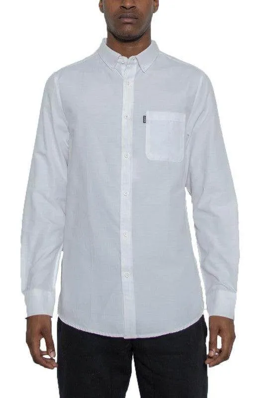 Mens Long Sleeve Oxford Shirts
