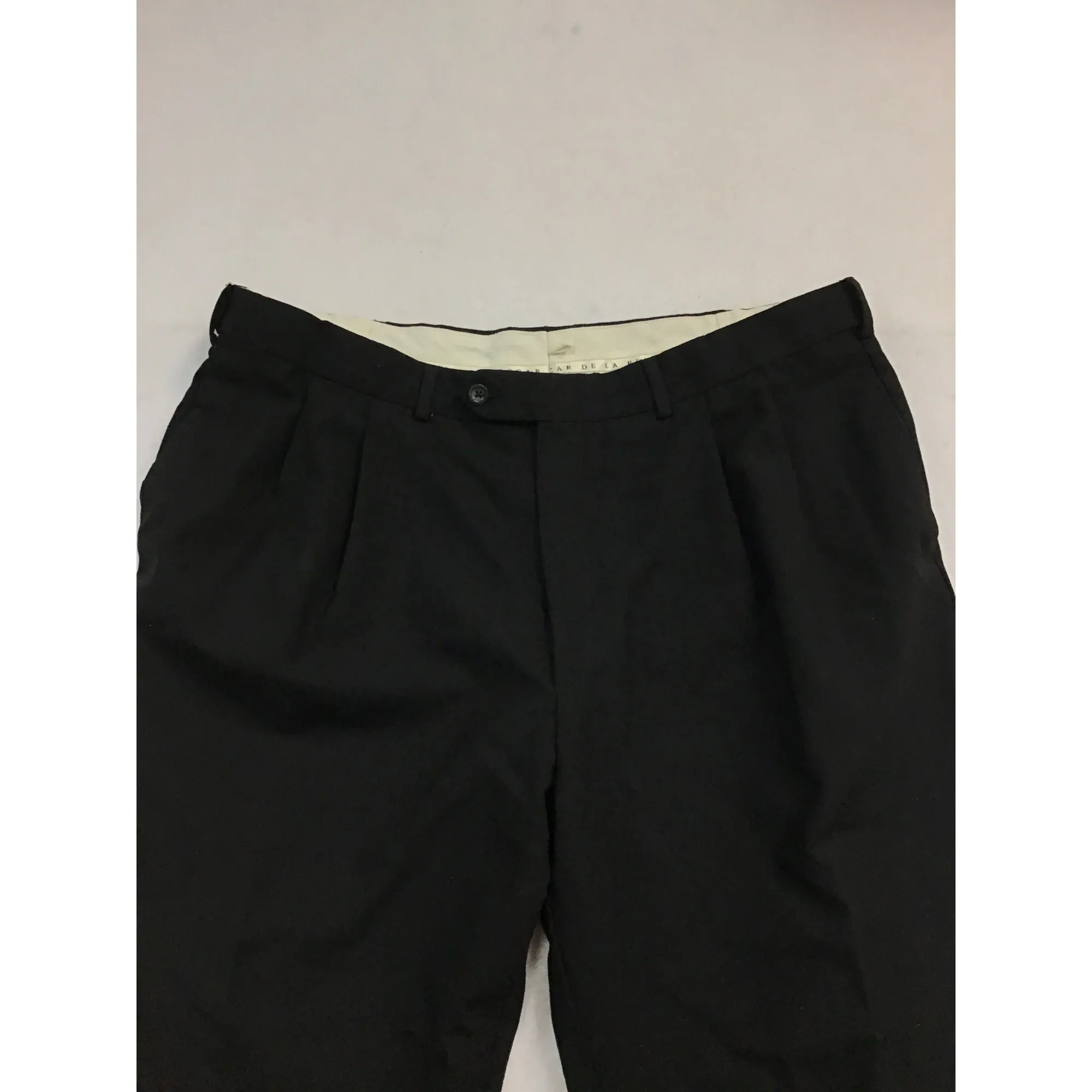 Mens Oscar De La Renta Wool Pants