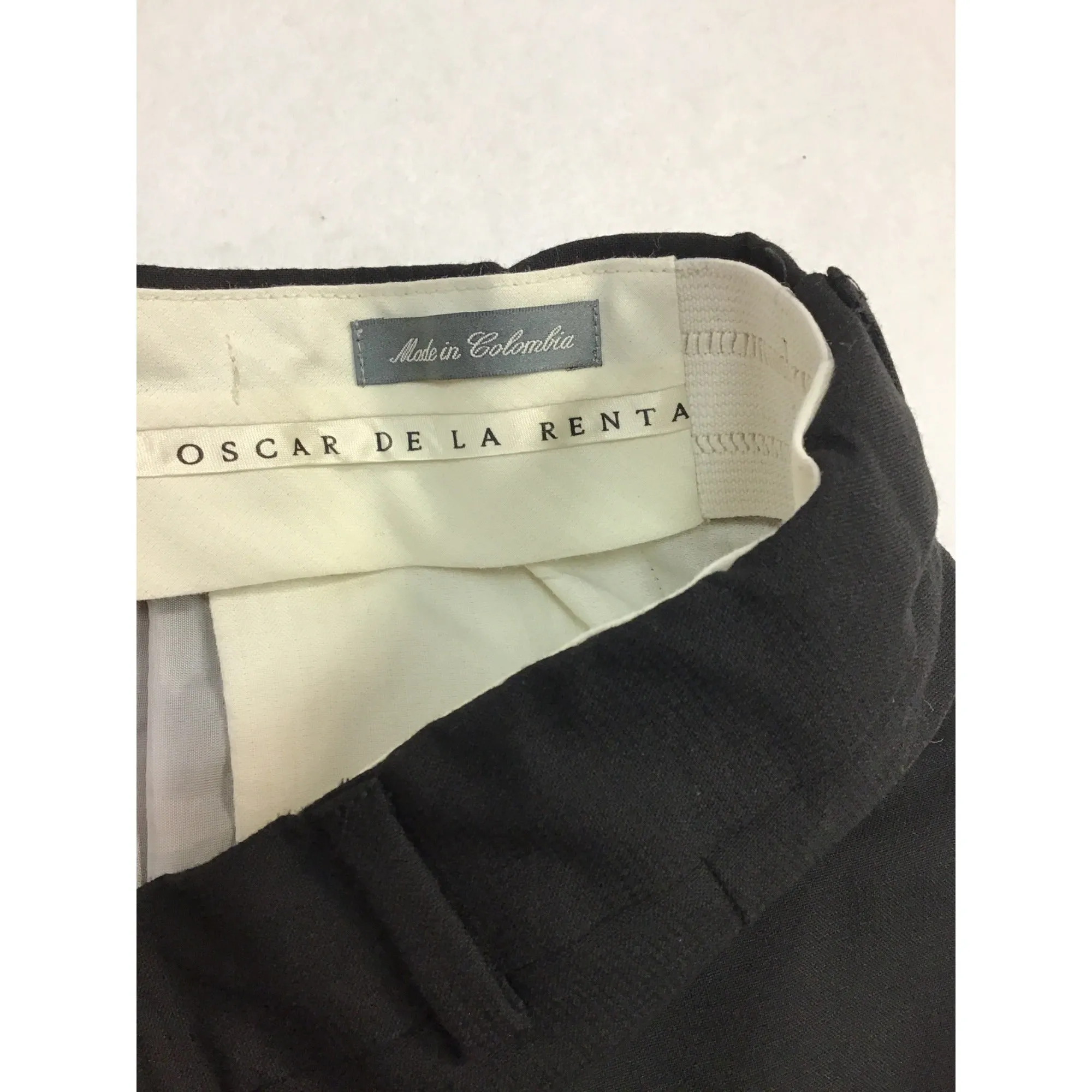 Mens Oscar De La Renta Wool Pants