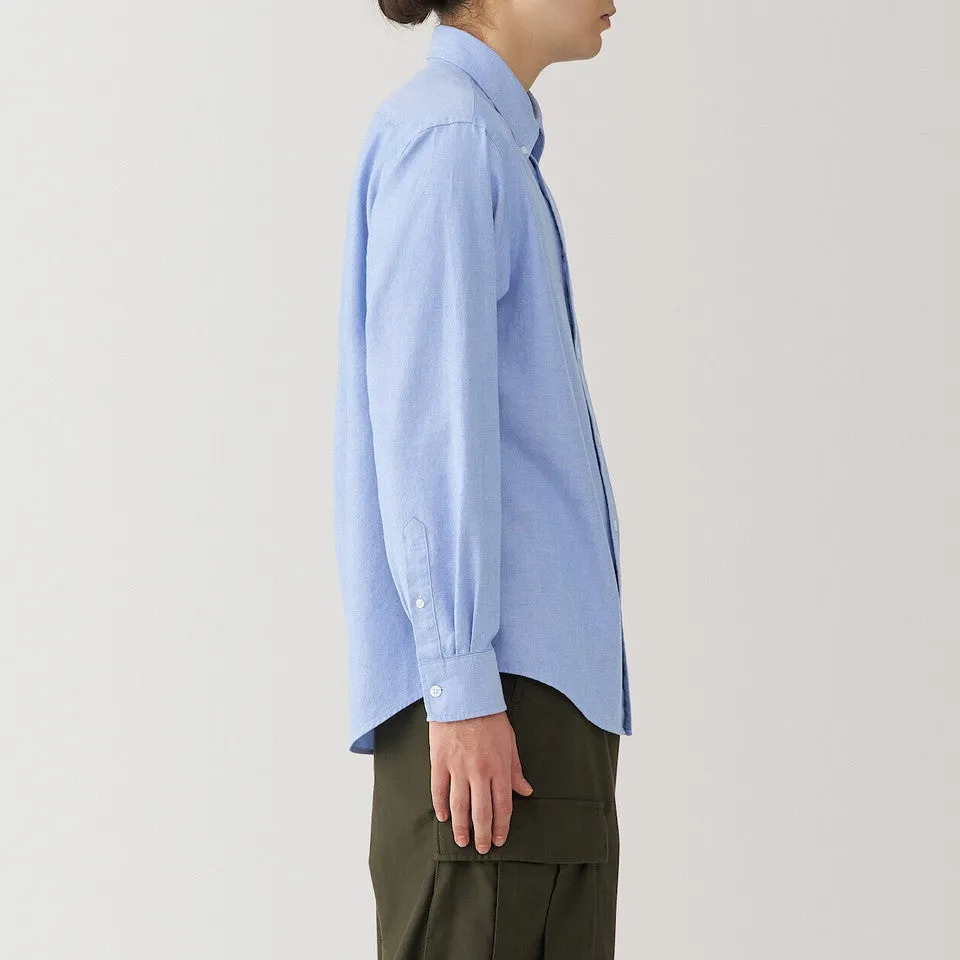 Men's Washed Oxford Button Down Long Sleeve Shirt