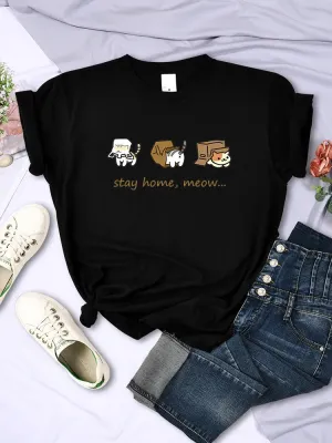 Meow Cats Personality Tee shirts