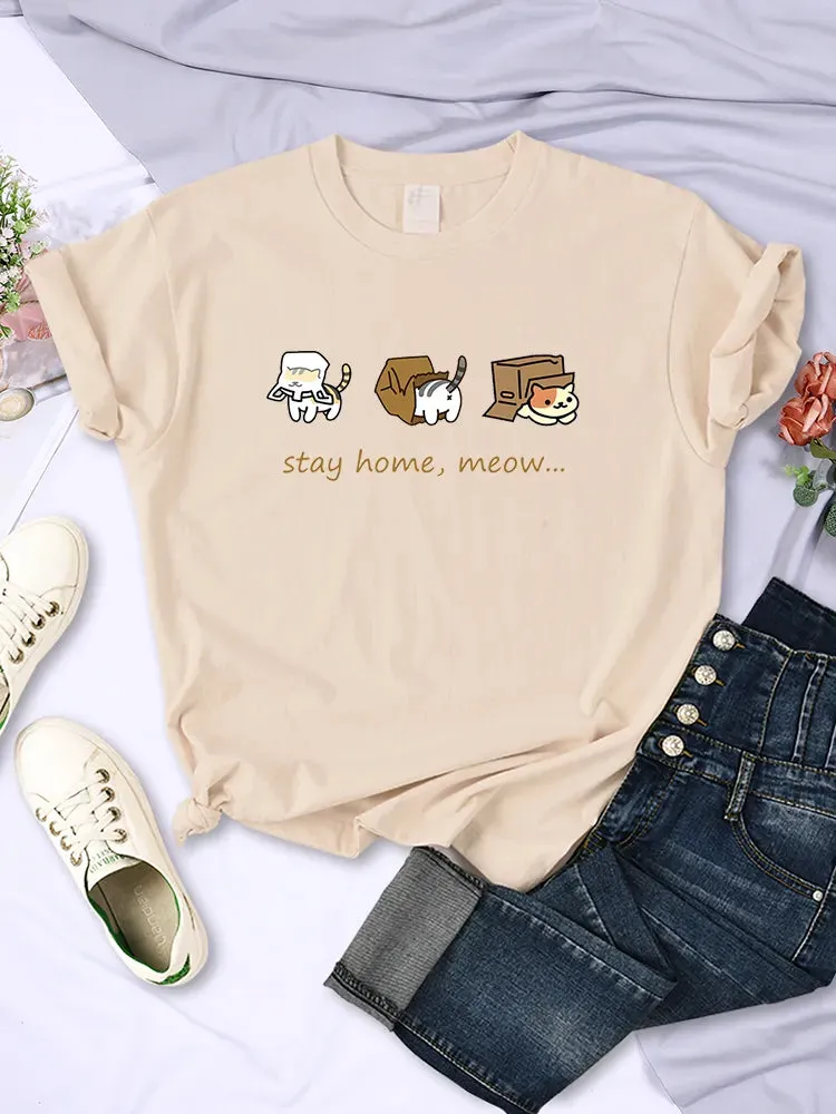 Meow Cats Personality Tee shirts