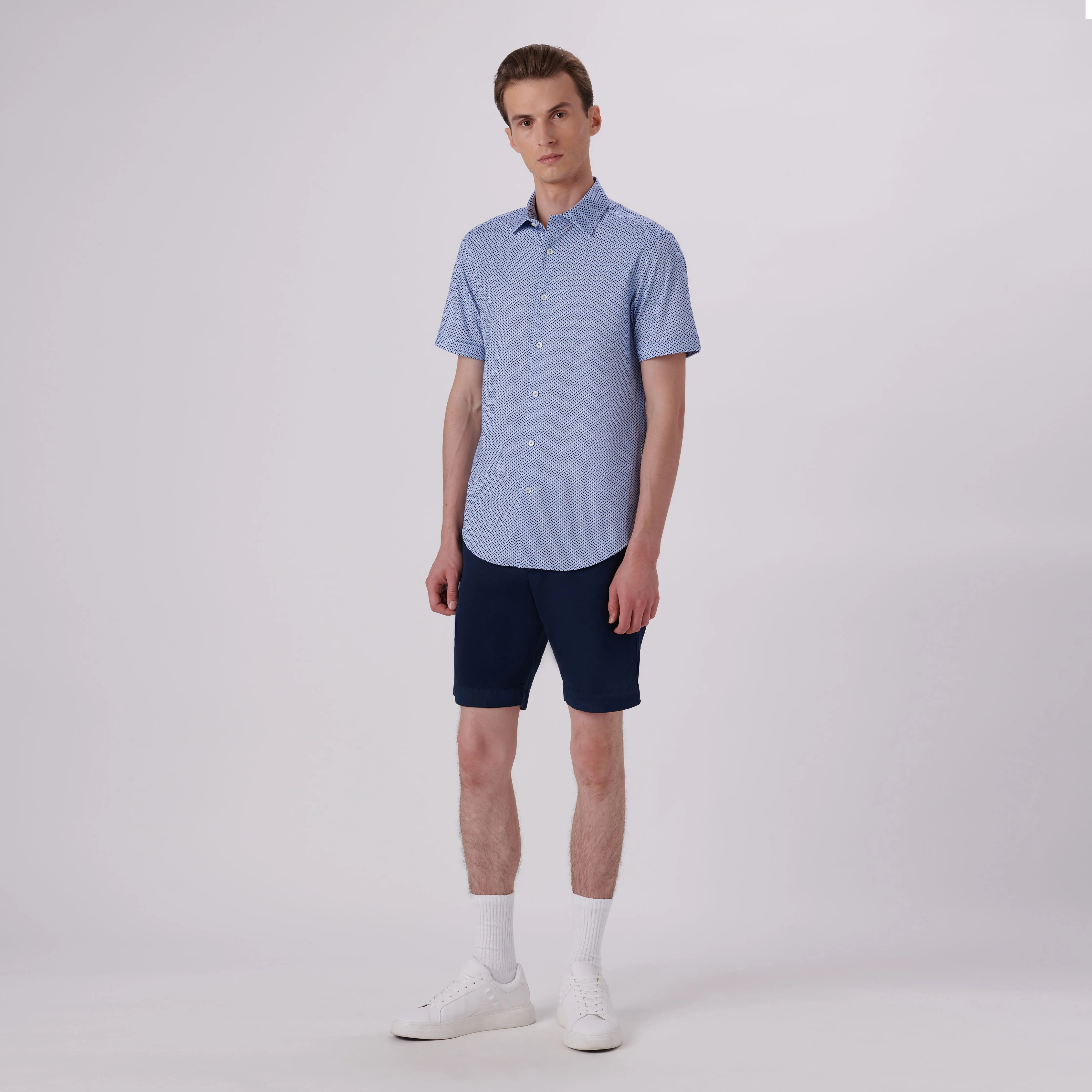 Miles Abstract Print OoohCotton Short Sleeve Shirt