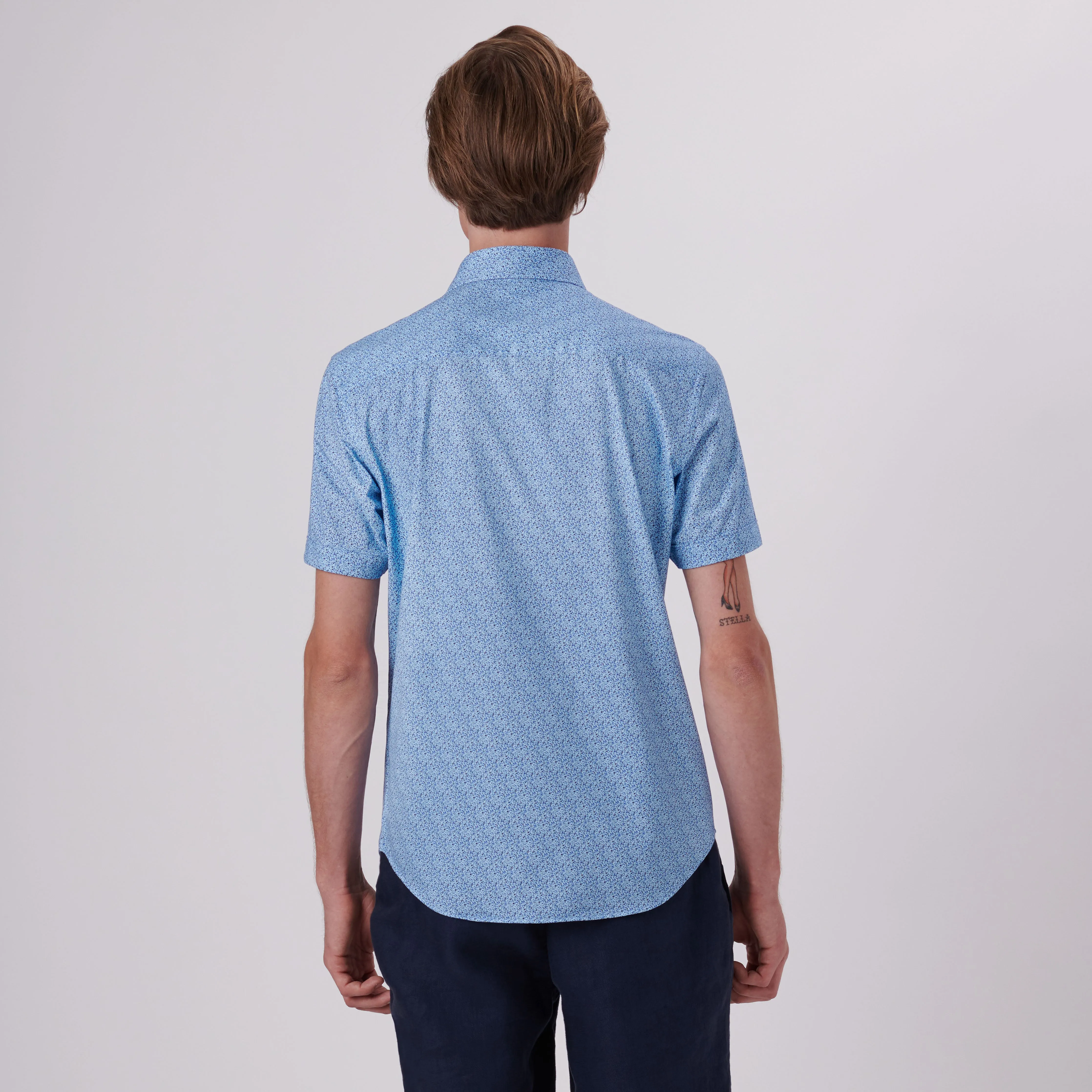 Miles Abstract Print OoohCotton Short Sleeve Shirt