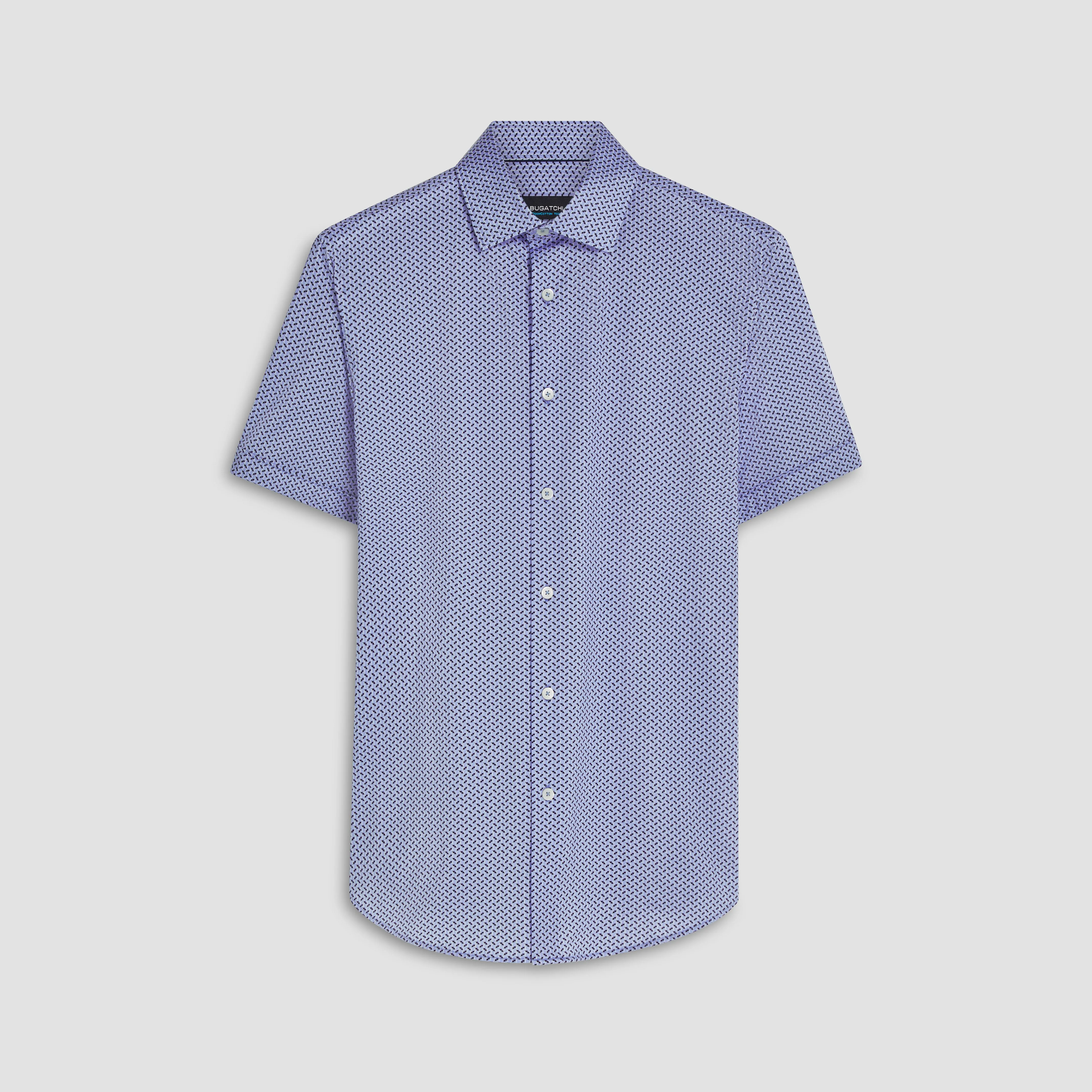 Miles Abstract Print OoohCotton Short Sleeve Shirt