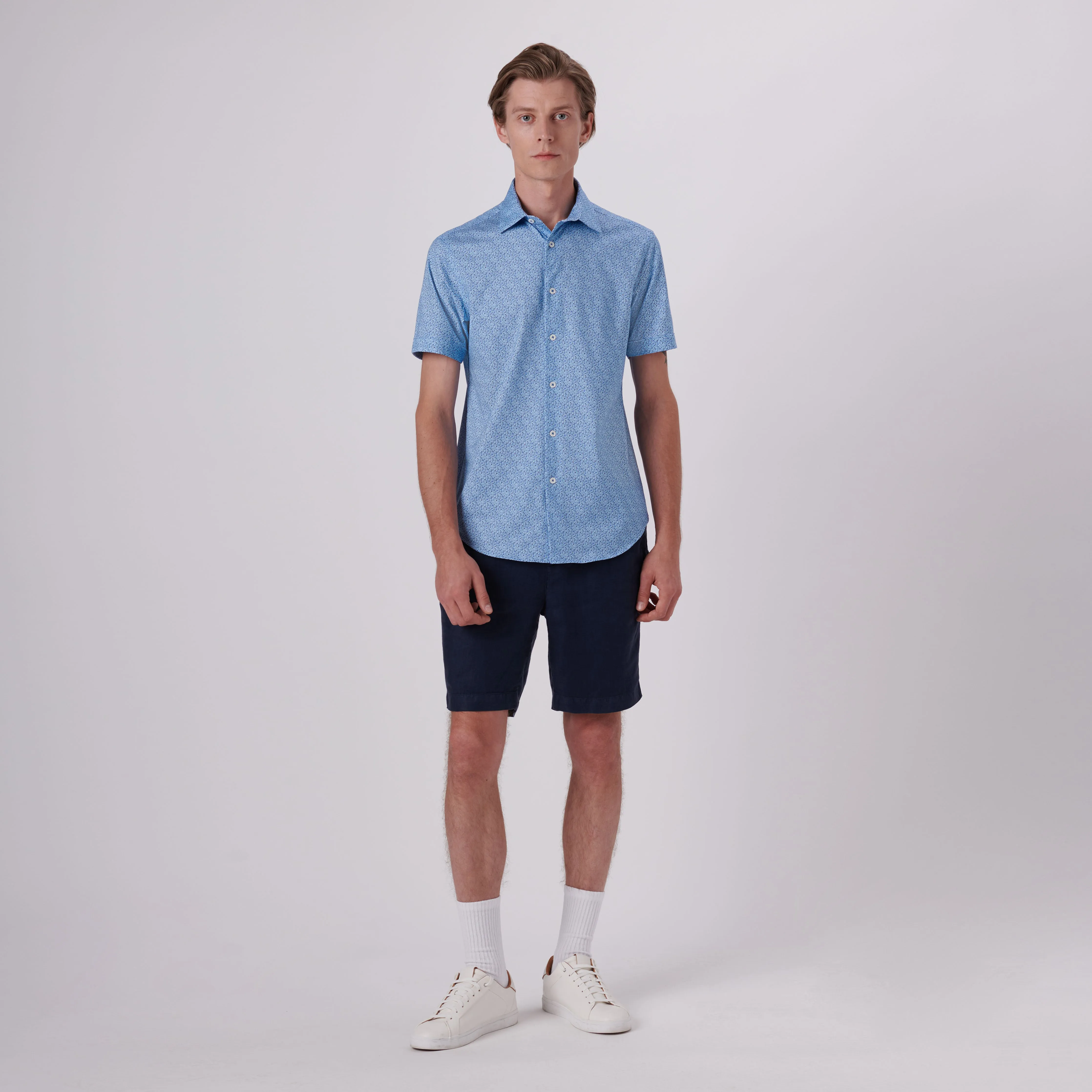 Miles Abstract Print OoohCotton Short Sleeve Shirt