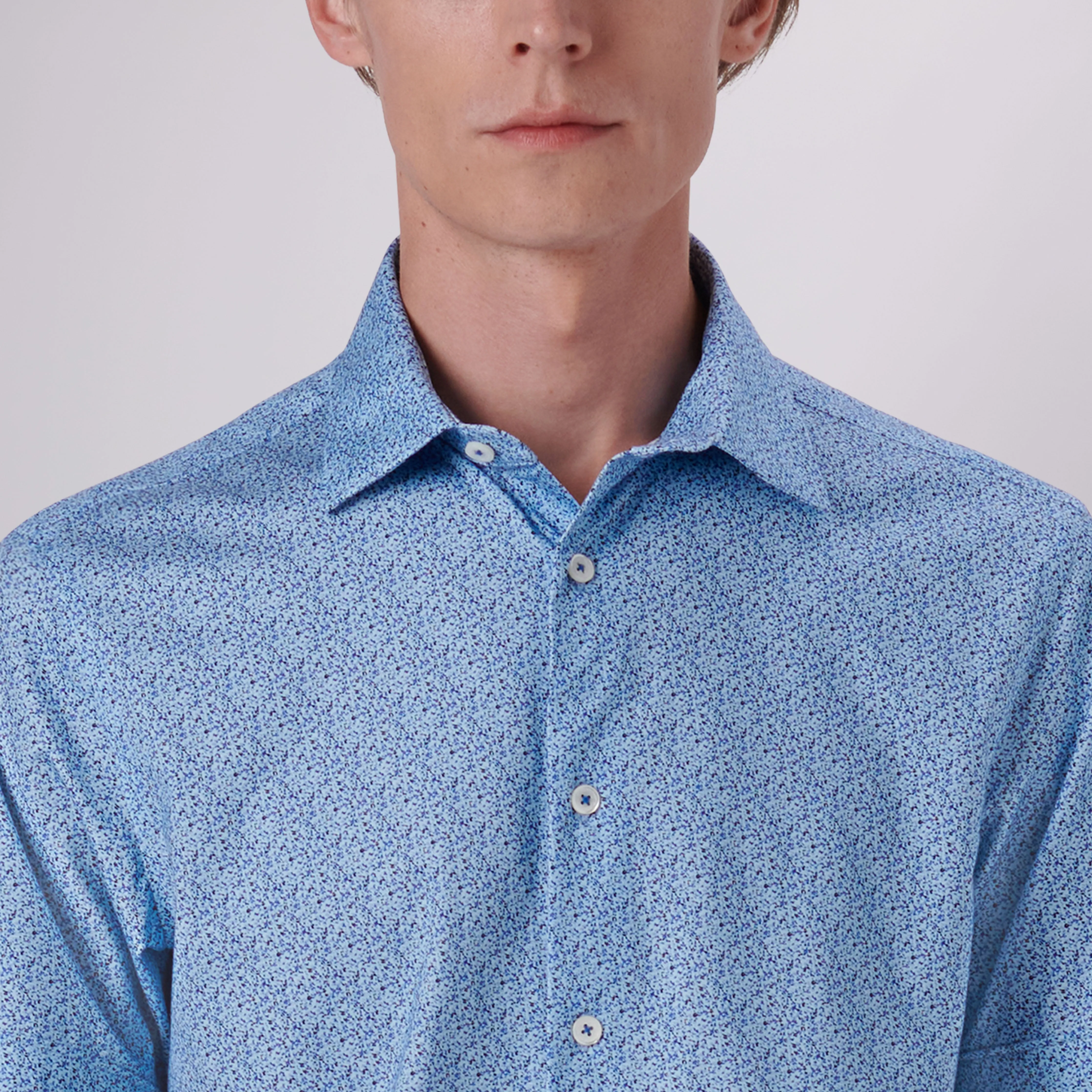 Miles Abstract Print OoohCotton Short Sleeve Shirt