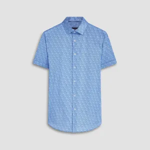 Miles Abstract Print OoohCotton Short Sleeve Shirt