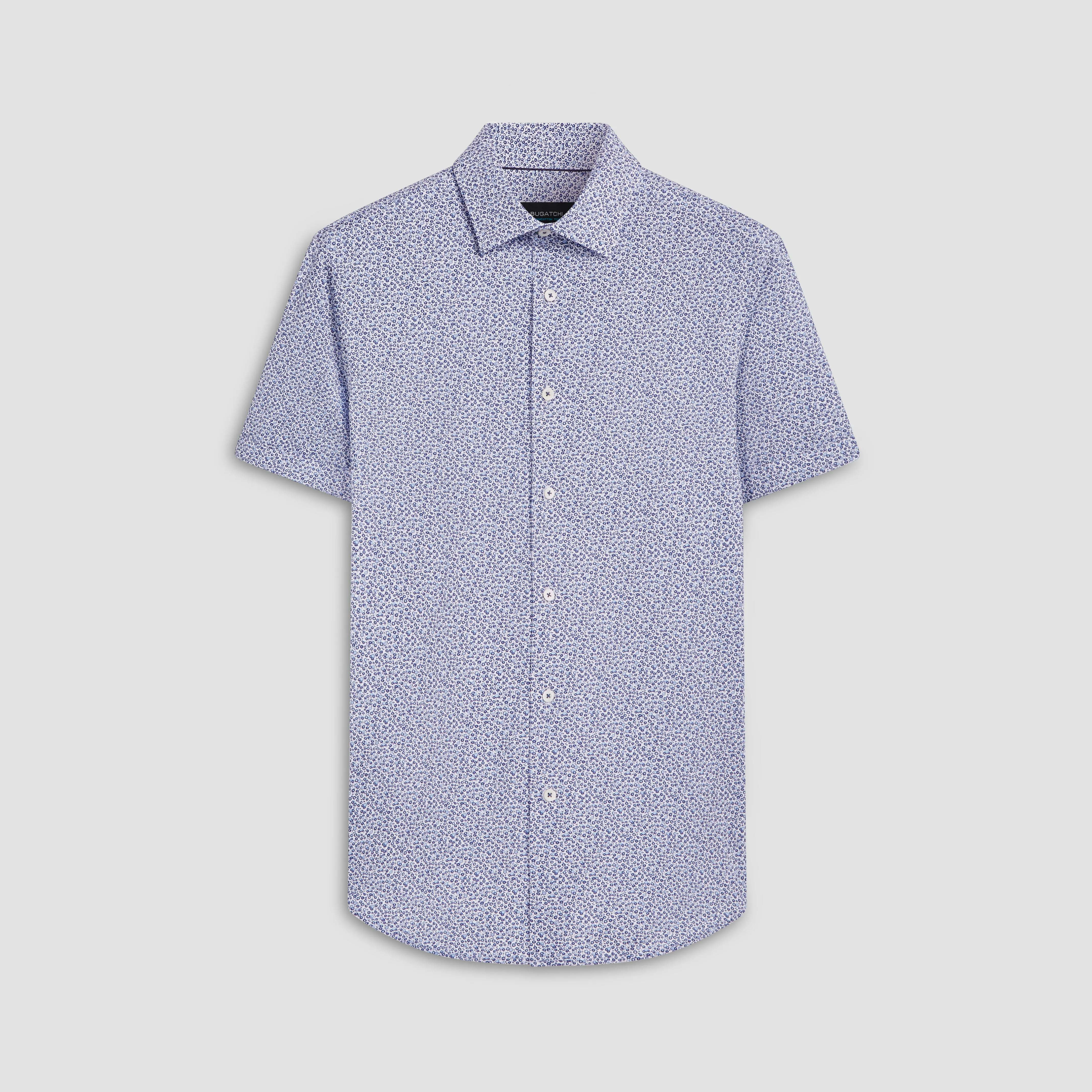 Miles Floral Print OoohCotton Short Sleeve Shirt