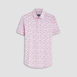 Miles Tropical Print OoohCotton Short Sleeve Shirt
