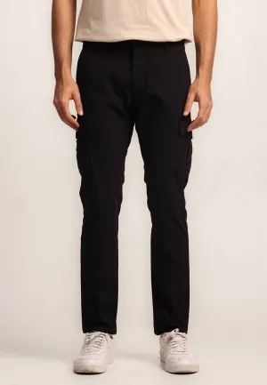 MOC - Celana Cargo Panjang Pria Chicago - Black