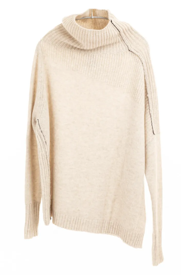Mock Pullover, Oatmeal