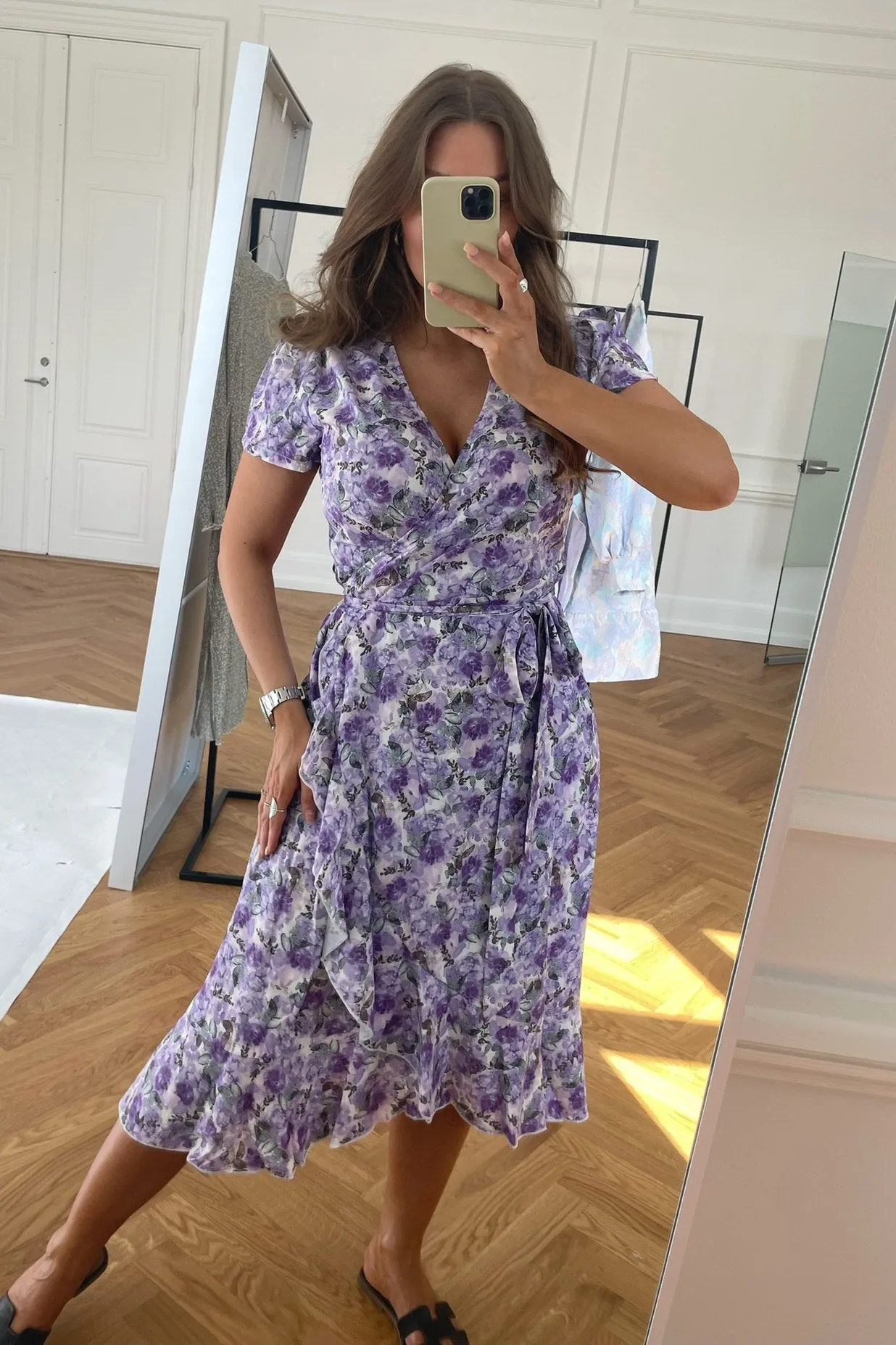 MollyIC Slå Om Kjole - Lavendel