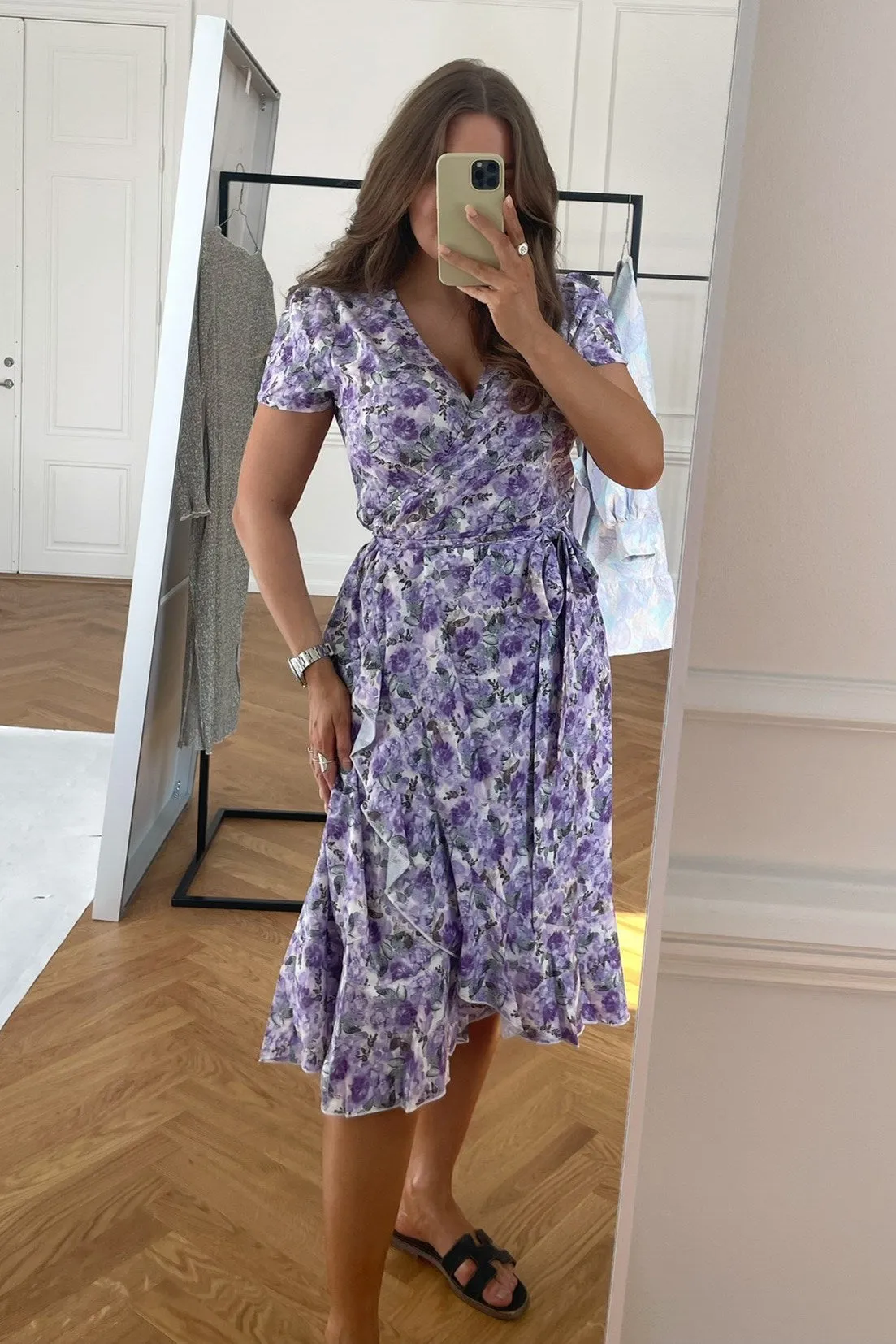 MollyIC Slå Om Kjole - Lavendel