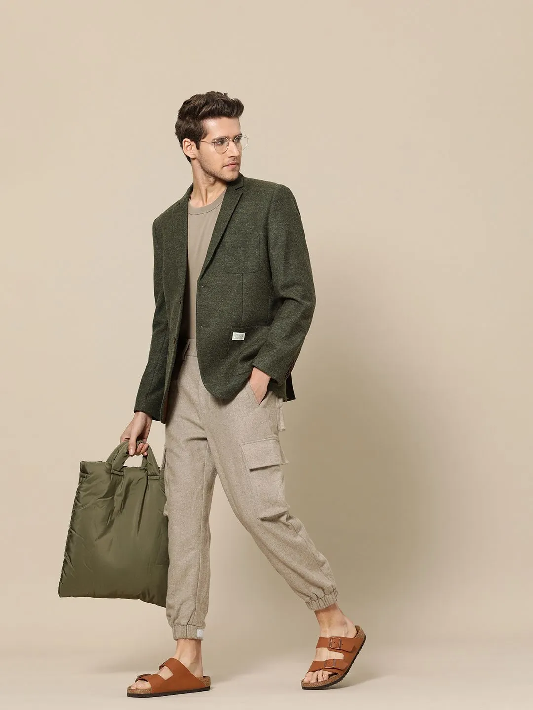 Mr Bowerbird Men 2SB Standard Patch Pocket Tweed Blazers