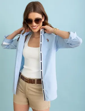 MULTI TONAL SMALL LOGO OXFORD SHIRT