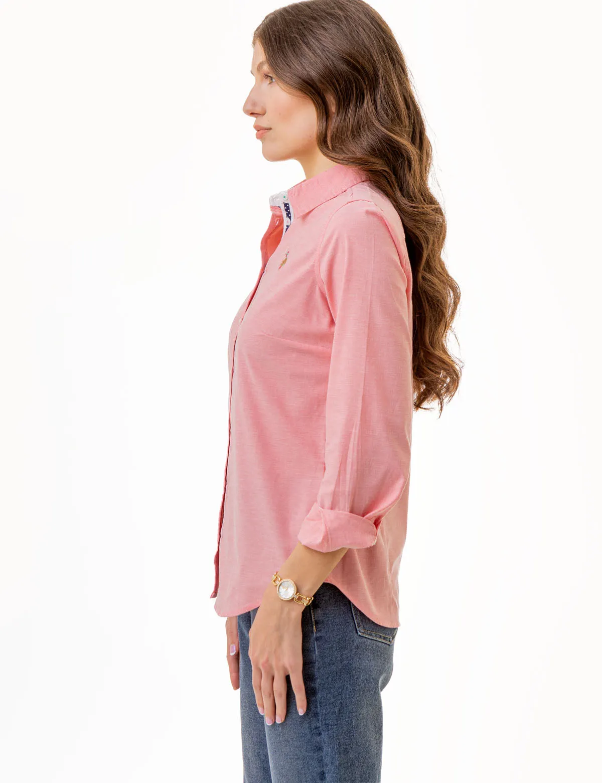 MULTI TONAL SMALL LOGO OXFORD SHIRT