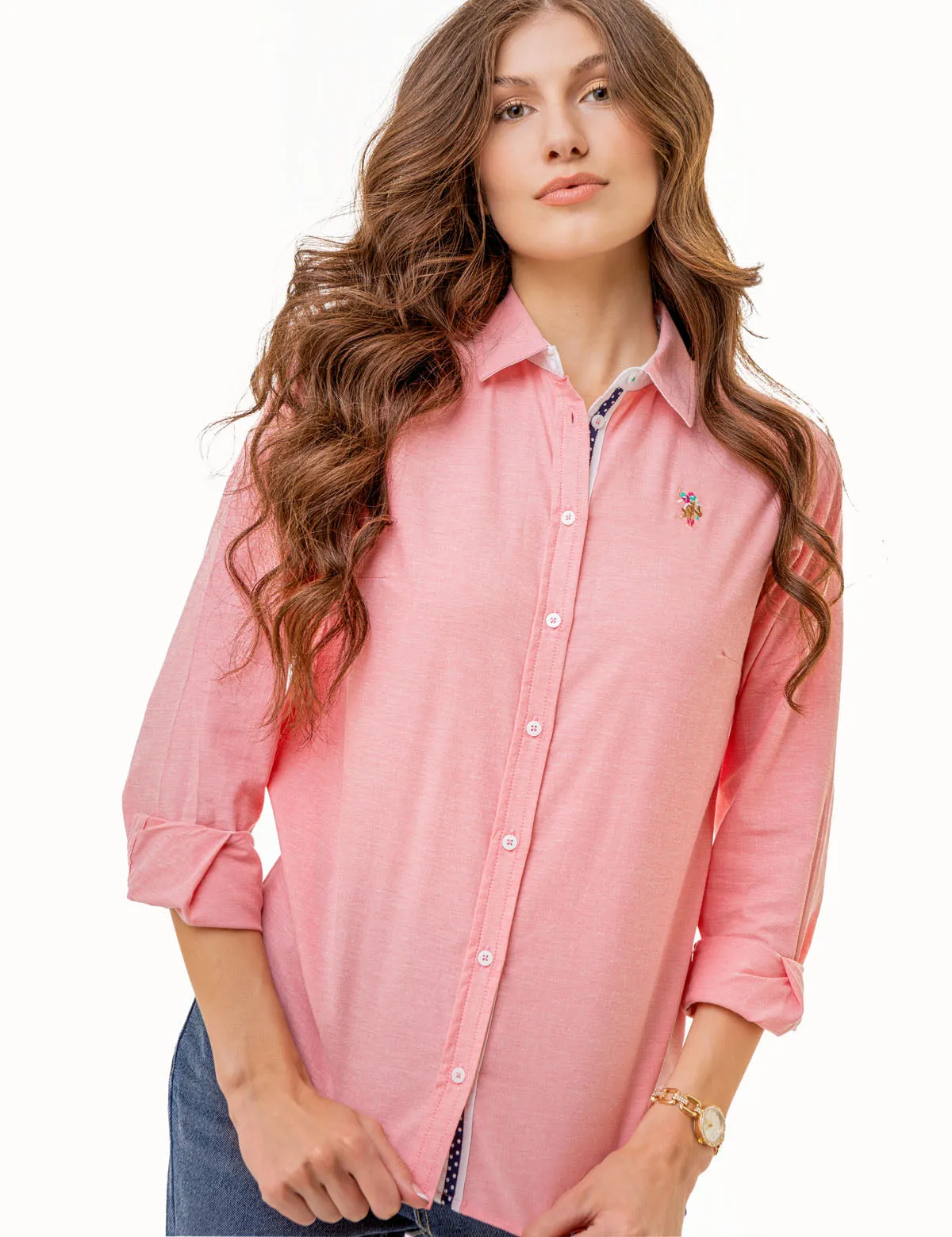 MULTI TONAL SMALL LOGO OXFORD SHIRT