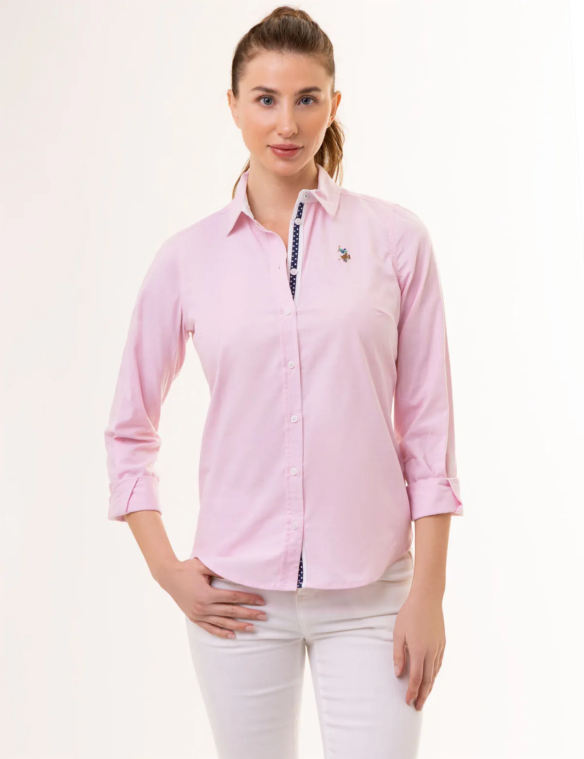 MULTI TONAL SMALL LOGO OXFORD SHIRT
