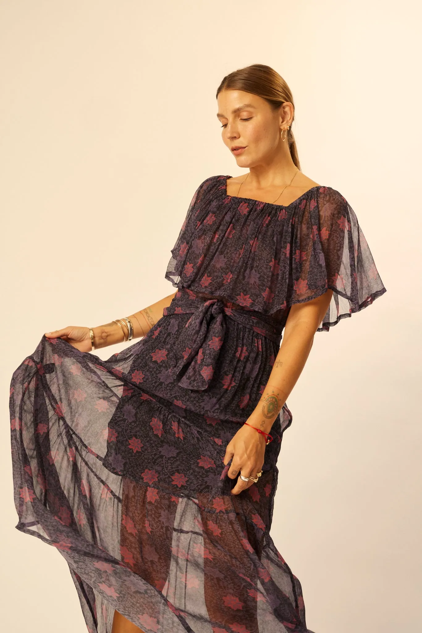NAOMI DRESS WITH SASH