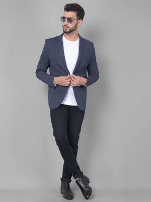 Navy Blue Single Breasted Blazer