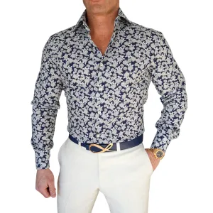 Navy Dahlia Dress Shirt  @ The Vault