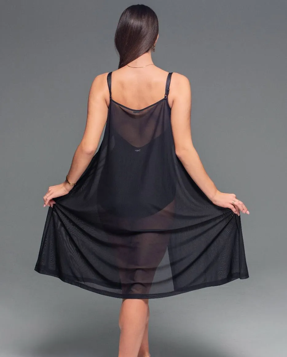 Net Wrap Dress