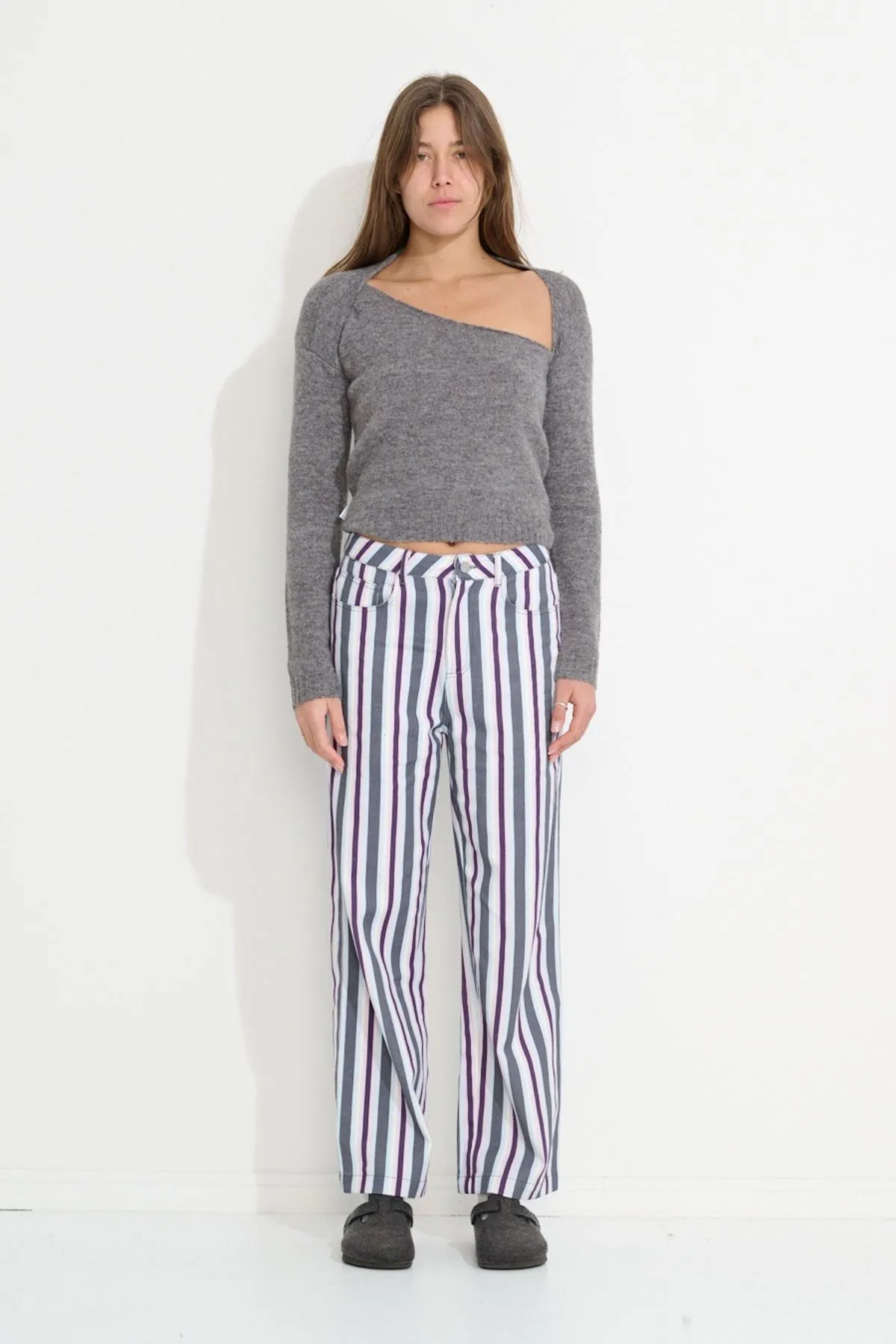 NIGHTS OVER EGYPT LS KNIT - CHARCOAL