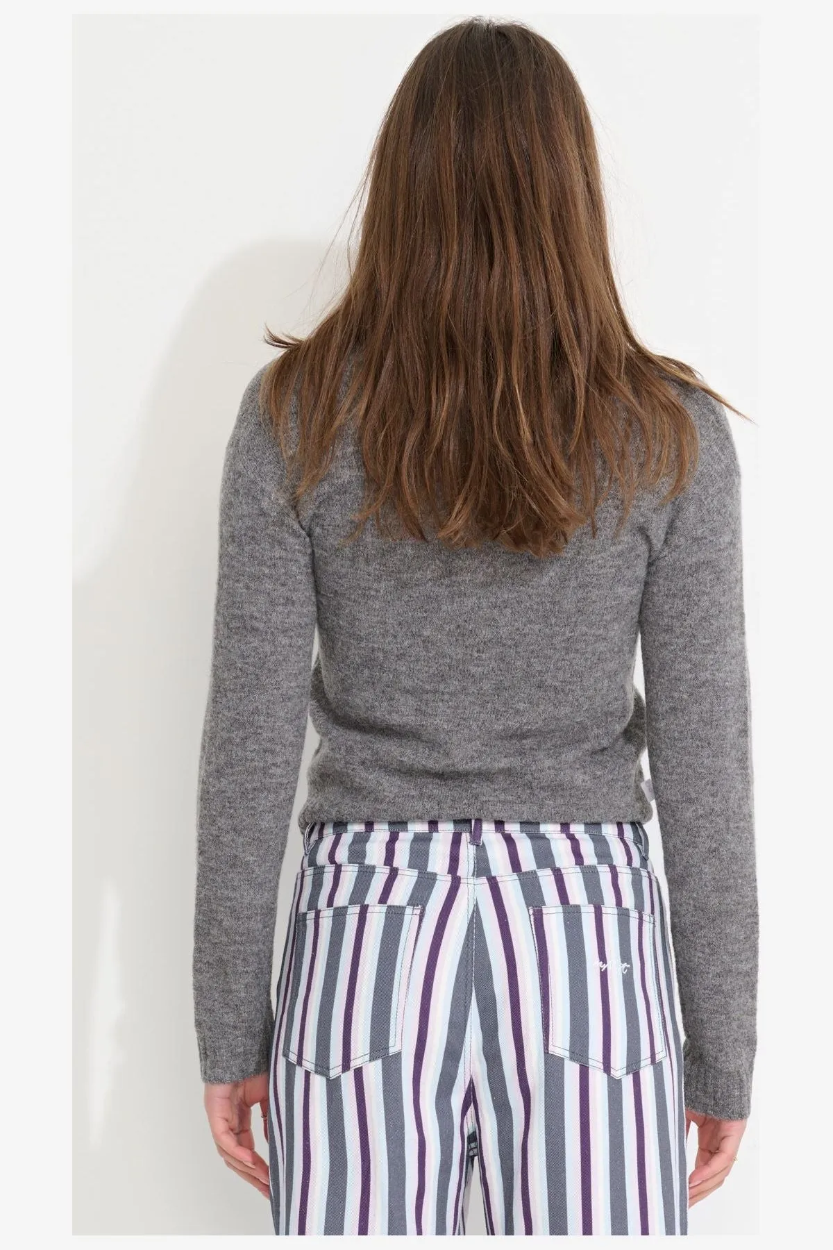 NIGHTS OVER EGYPT LS KNIT - CHARCOAL