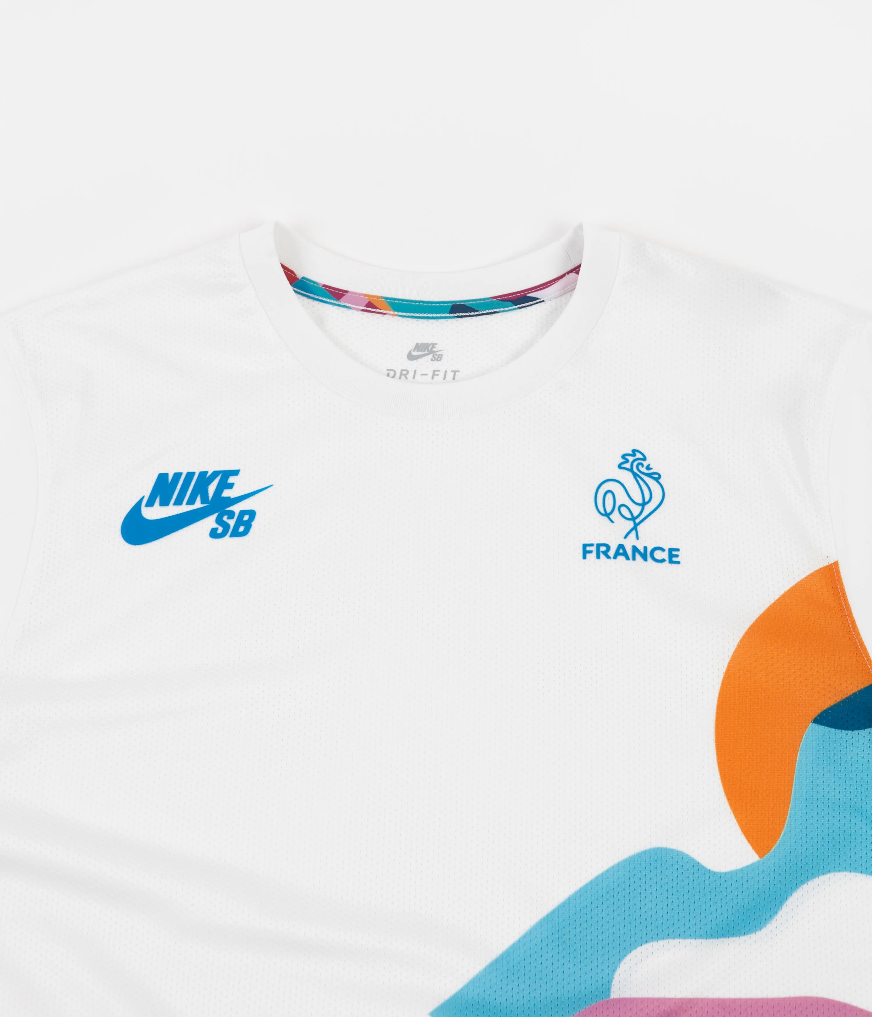 Nike SB x Parra 'France Federation Kit' Jersey - White / Neptune Blue