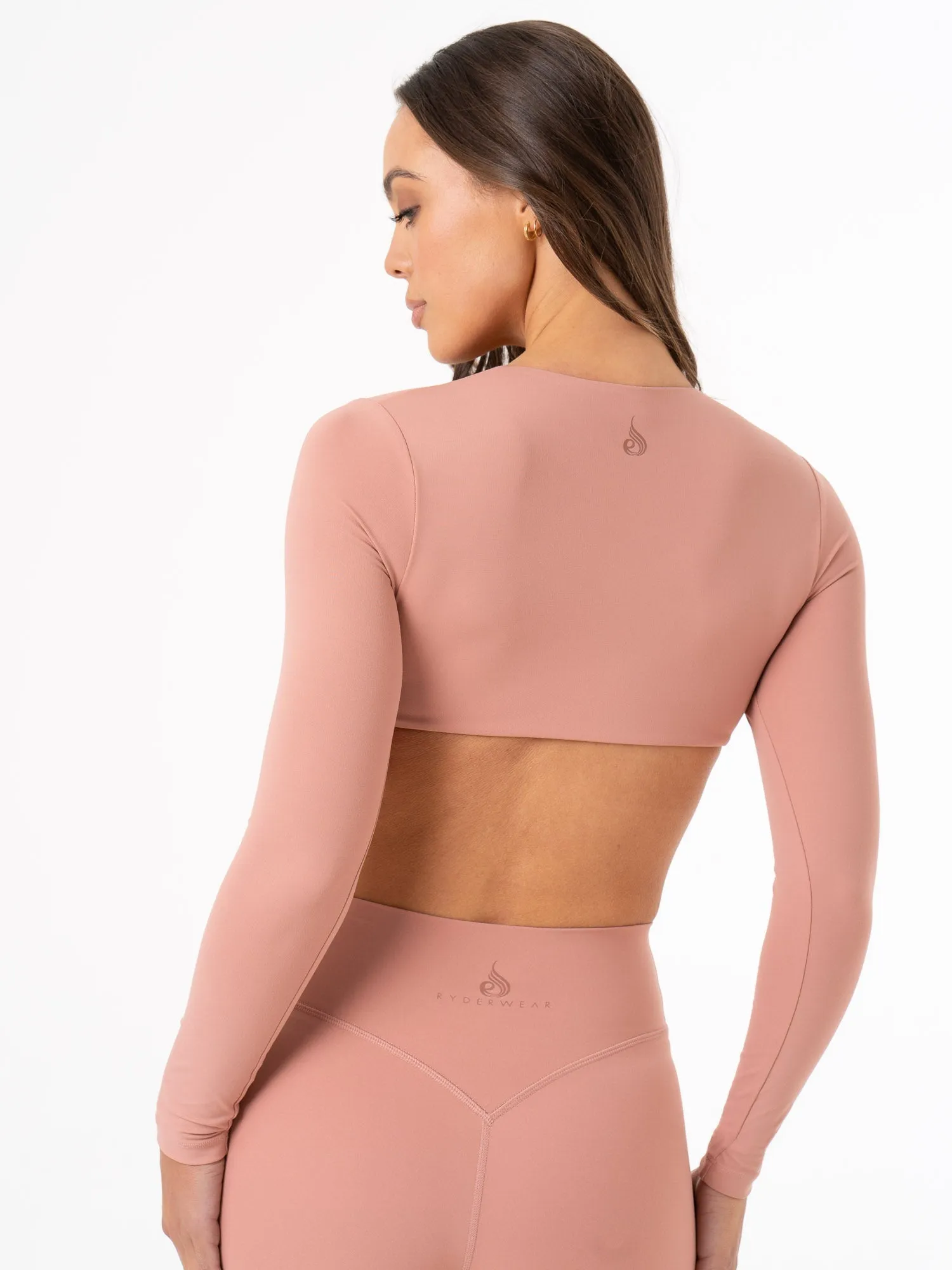 NKD Knot Long Sleeve Top - Dusty Pink