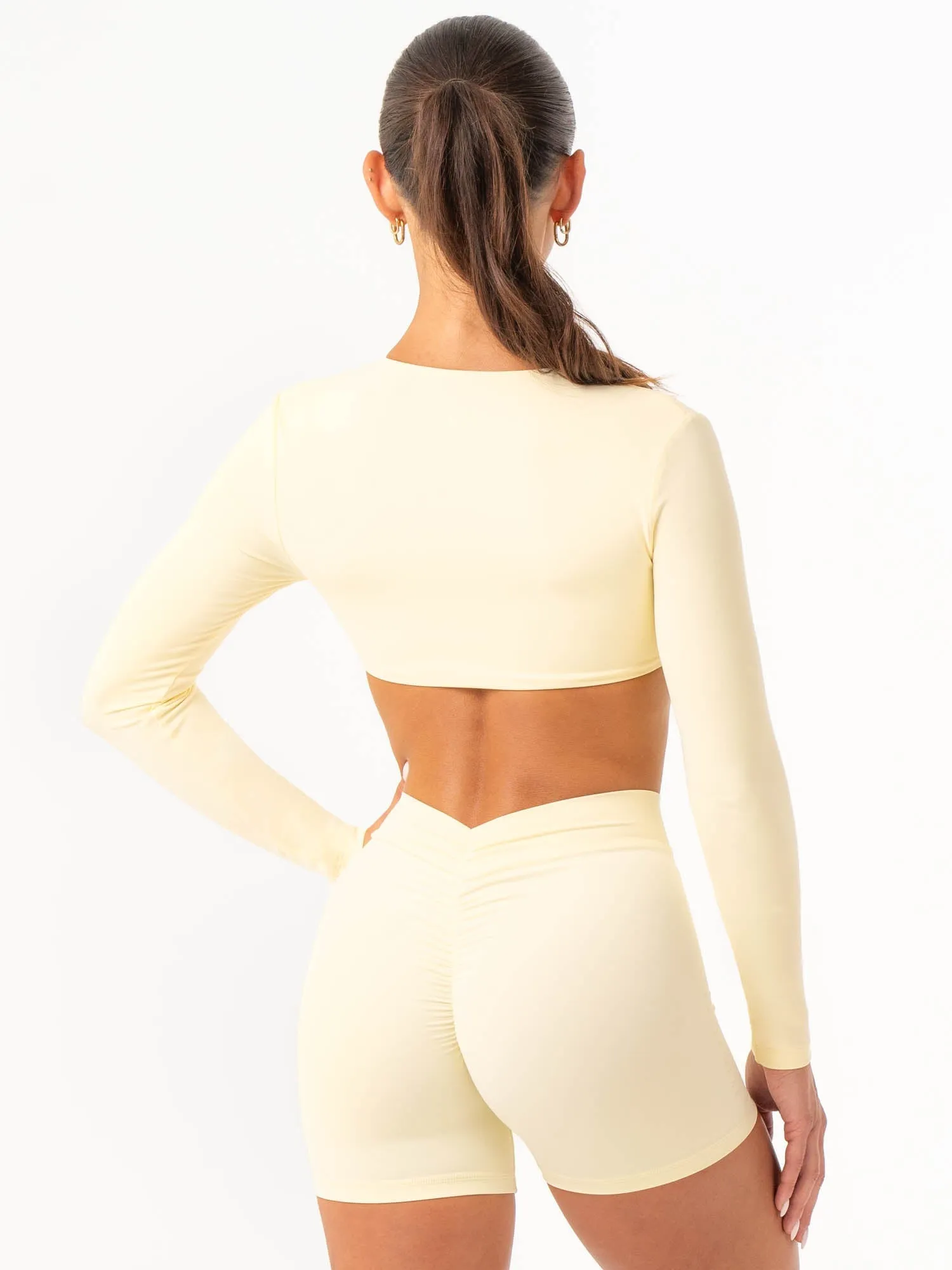 NKD Knot Long Sleeve Top - Lemon Drop
