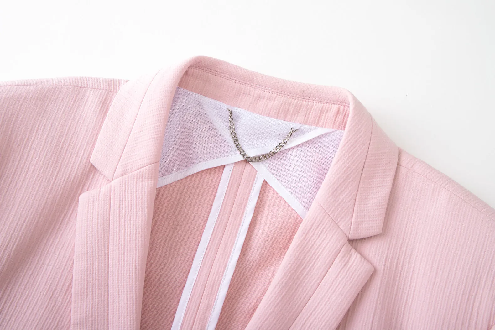 Notch-lapel Welt-pocket Single-breasted Blazer