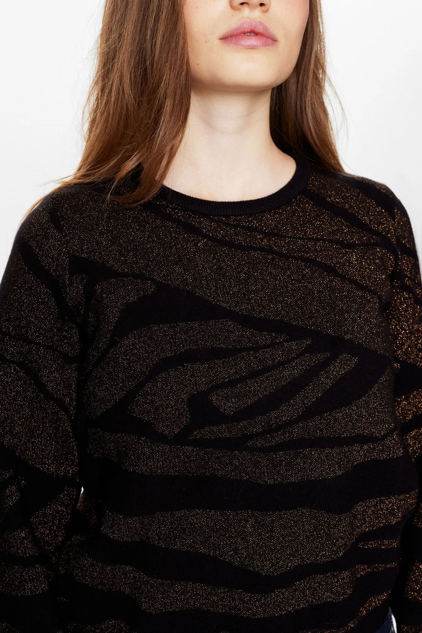 NUBRONZE PULLOVER REGULAR SLEEVE - Caviar