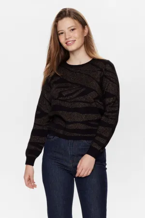 NUBRONZE PULLOVER REGULAR SLEEVE - Caviar