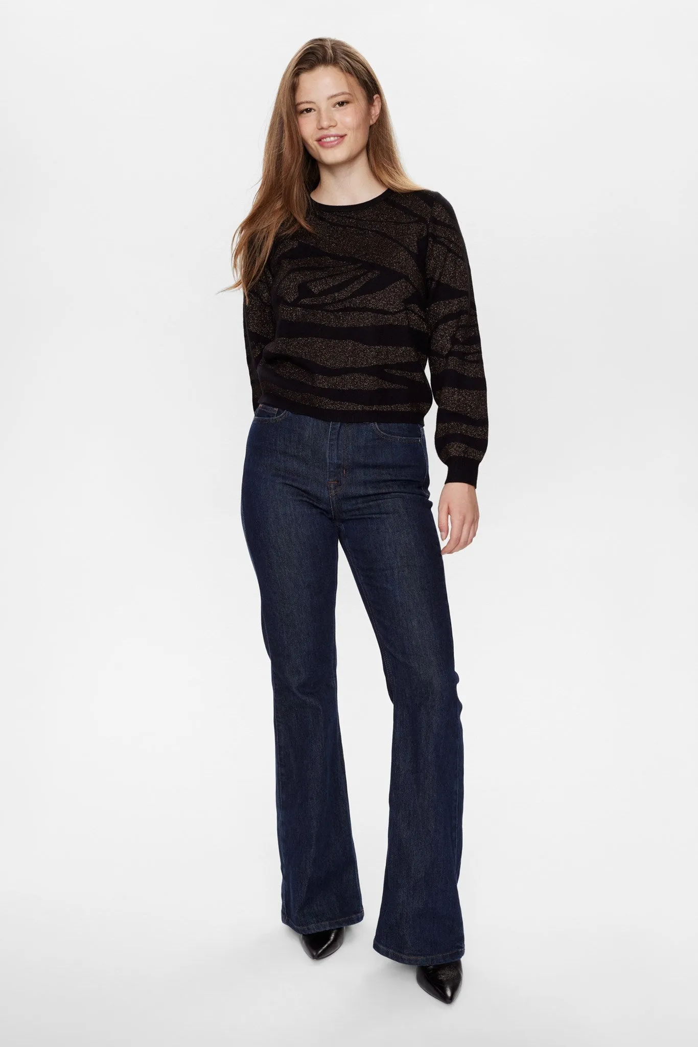 NUBRONZE PULLOVER REGULAR SLEEVE - Caviar
