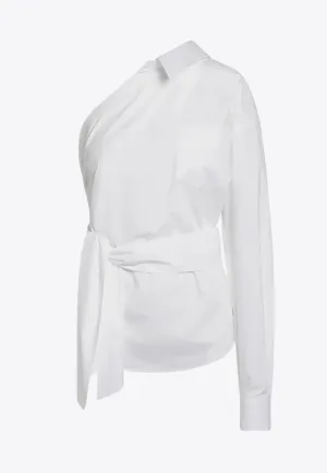 One-Shoulder Buttoned Shirt