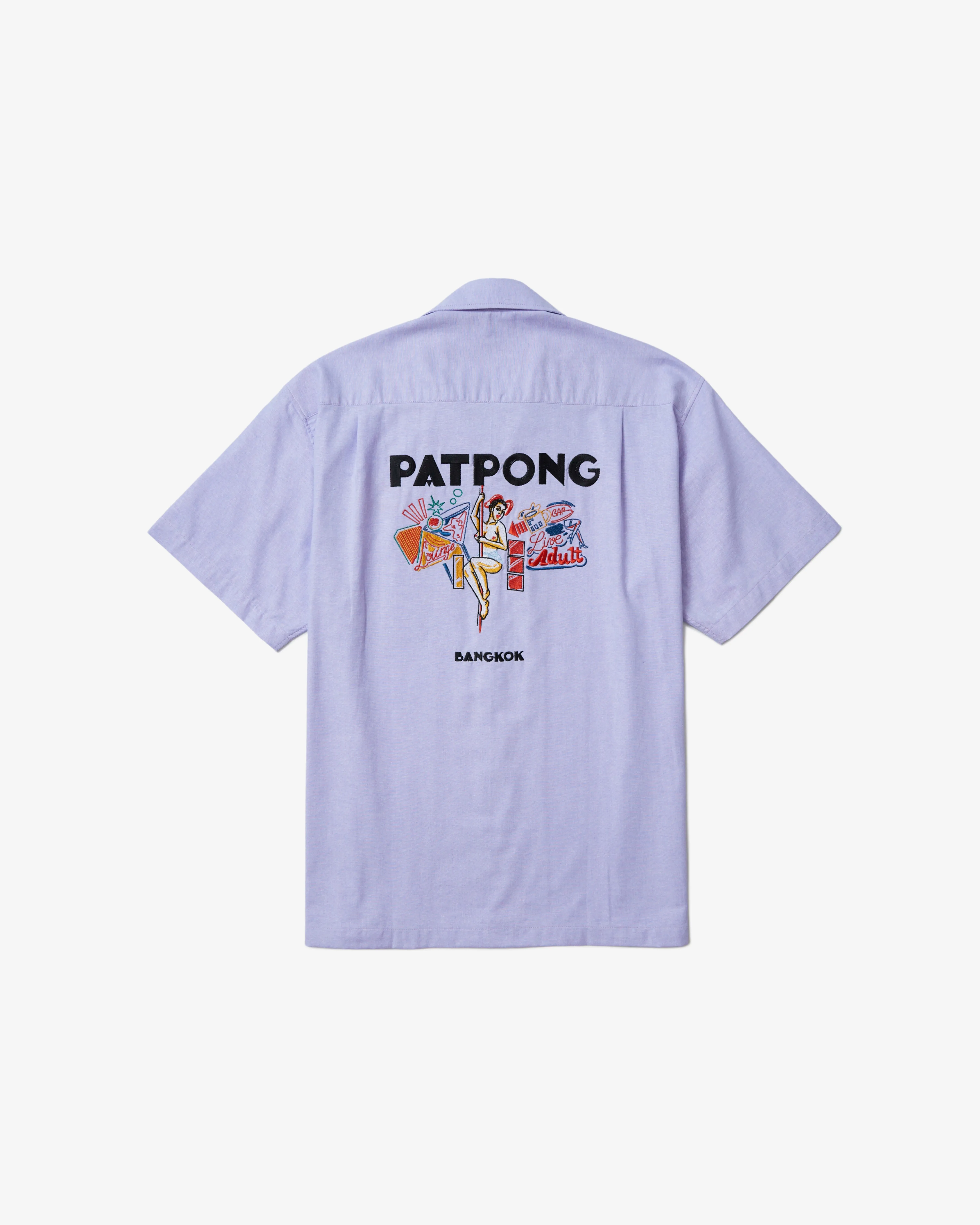 Onion X Palini - Red-Light Districts - Patpong - Camp Collar Shirt - Lavender