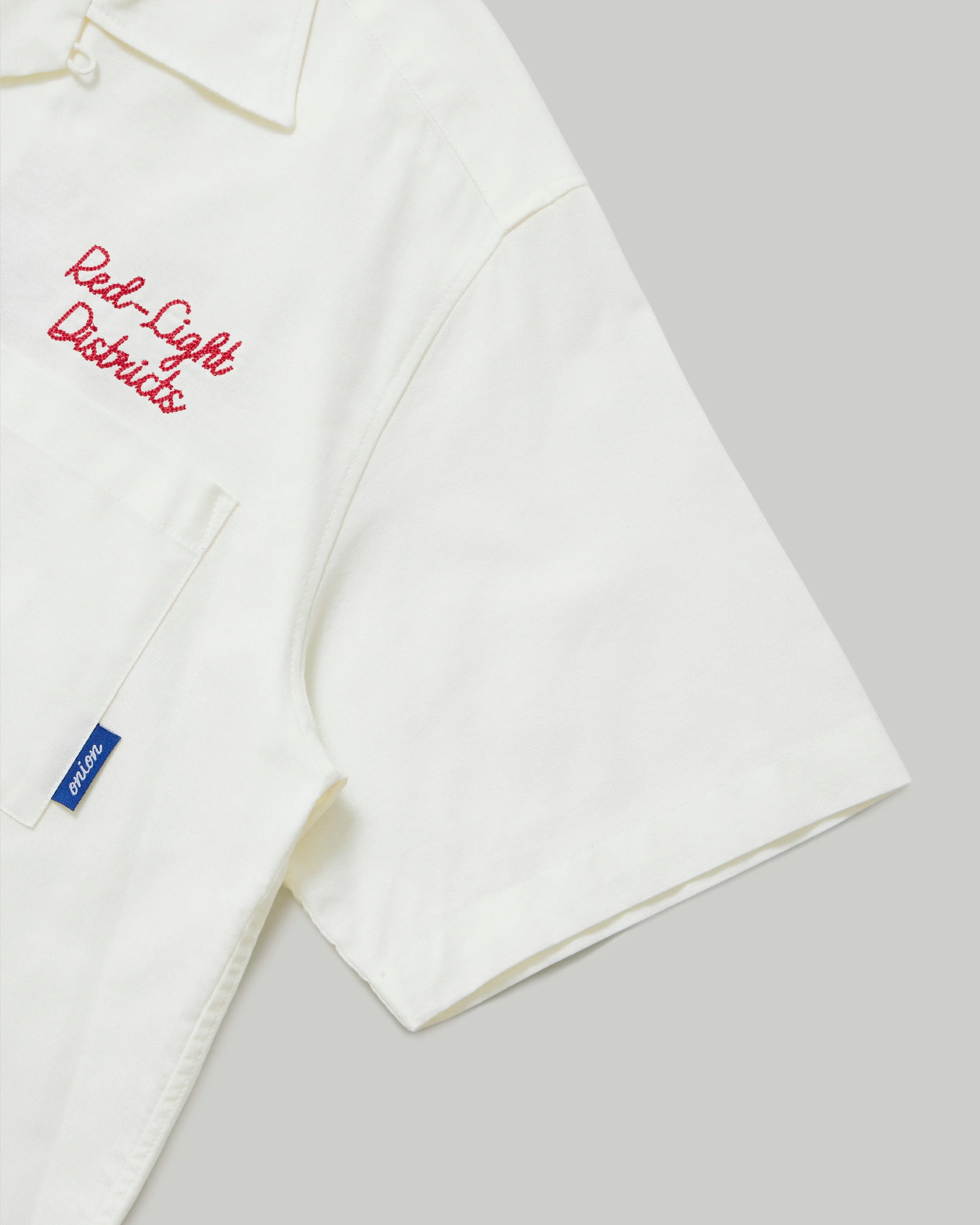 Onion X Palini - Red-Light Districts - Pattaya Walking Street - Camp Collar Shirt - Ecru
