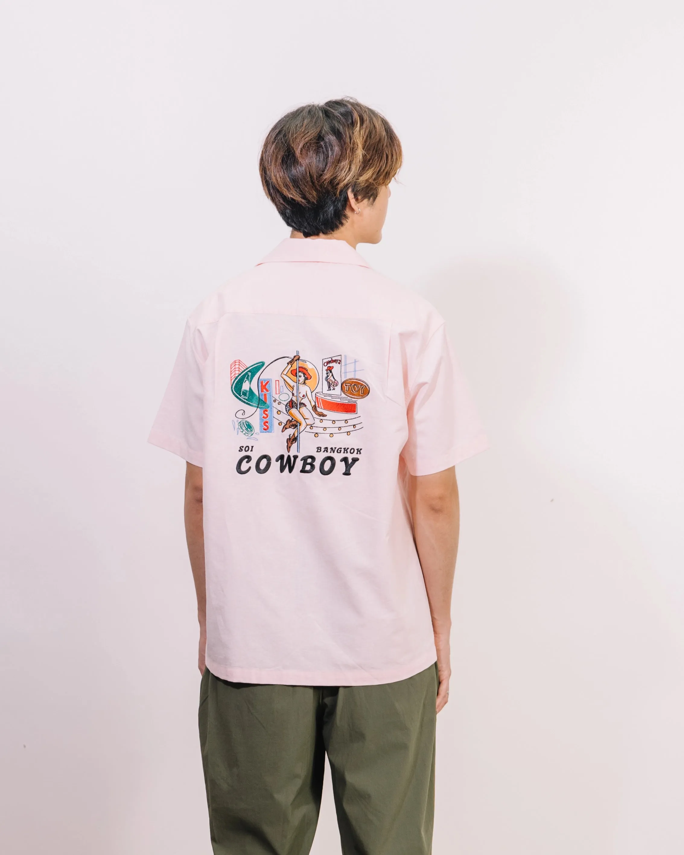 Onion X Palini - Red-Light Districts - Soi Cowboy - Camp Collar Shirt - Peach