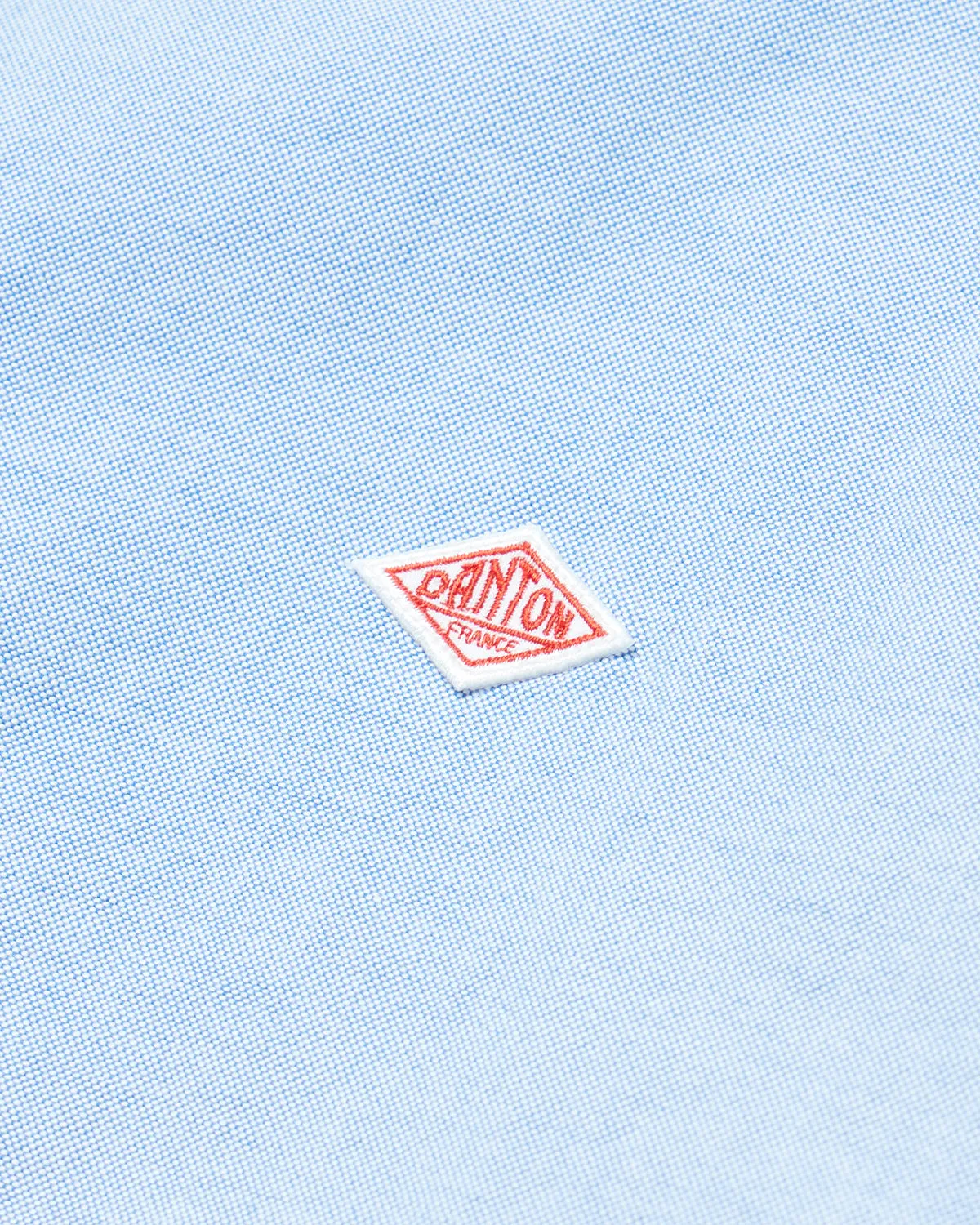Oxford Band Collar Shirt Plain - Blue