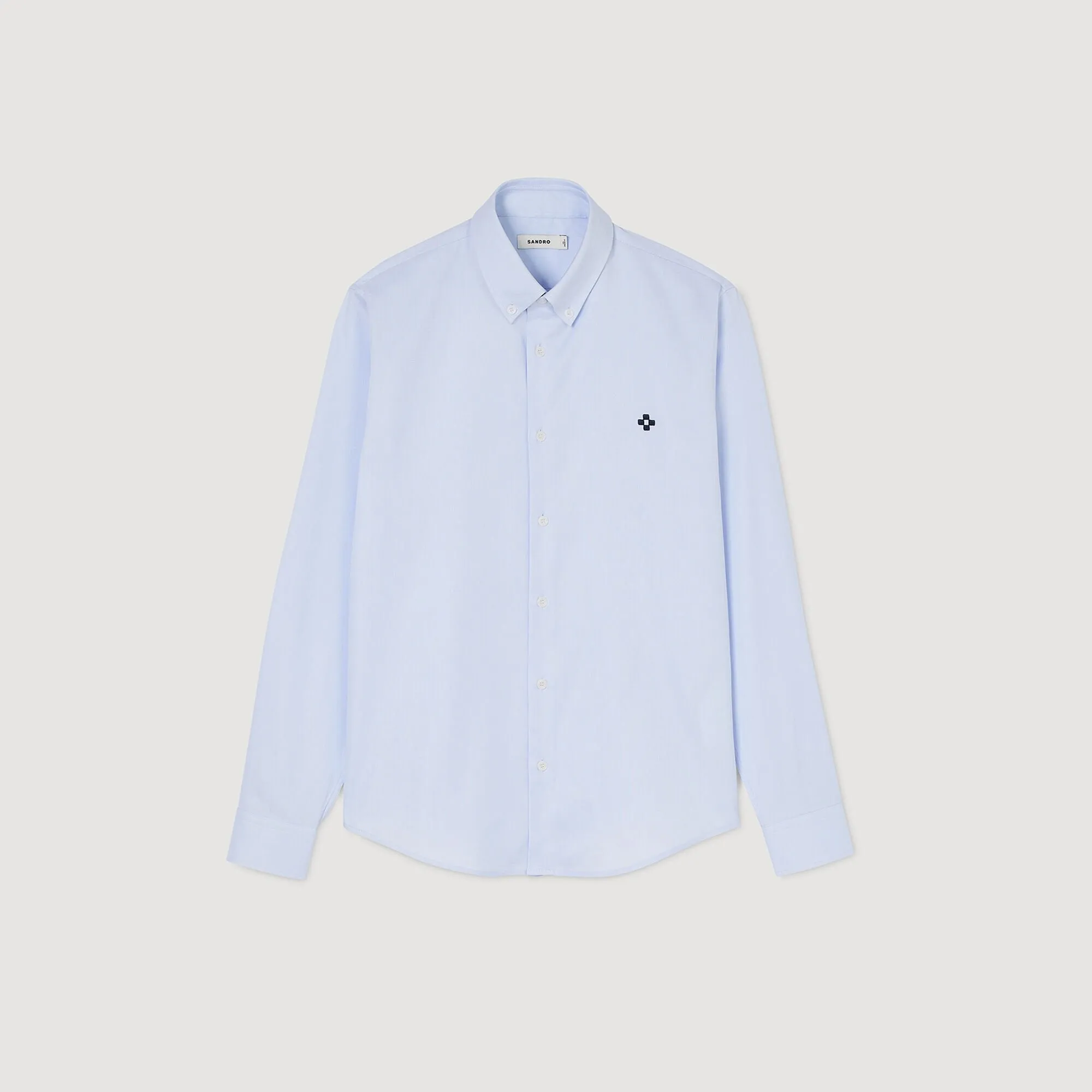 Oxford Cross Shirt Cross Patch Shirt Blue Sky