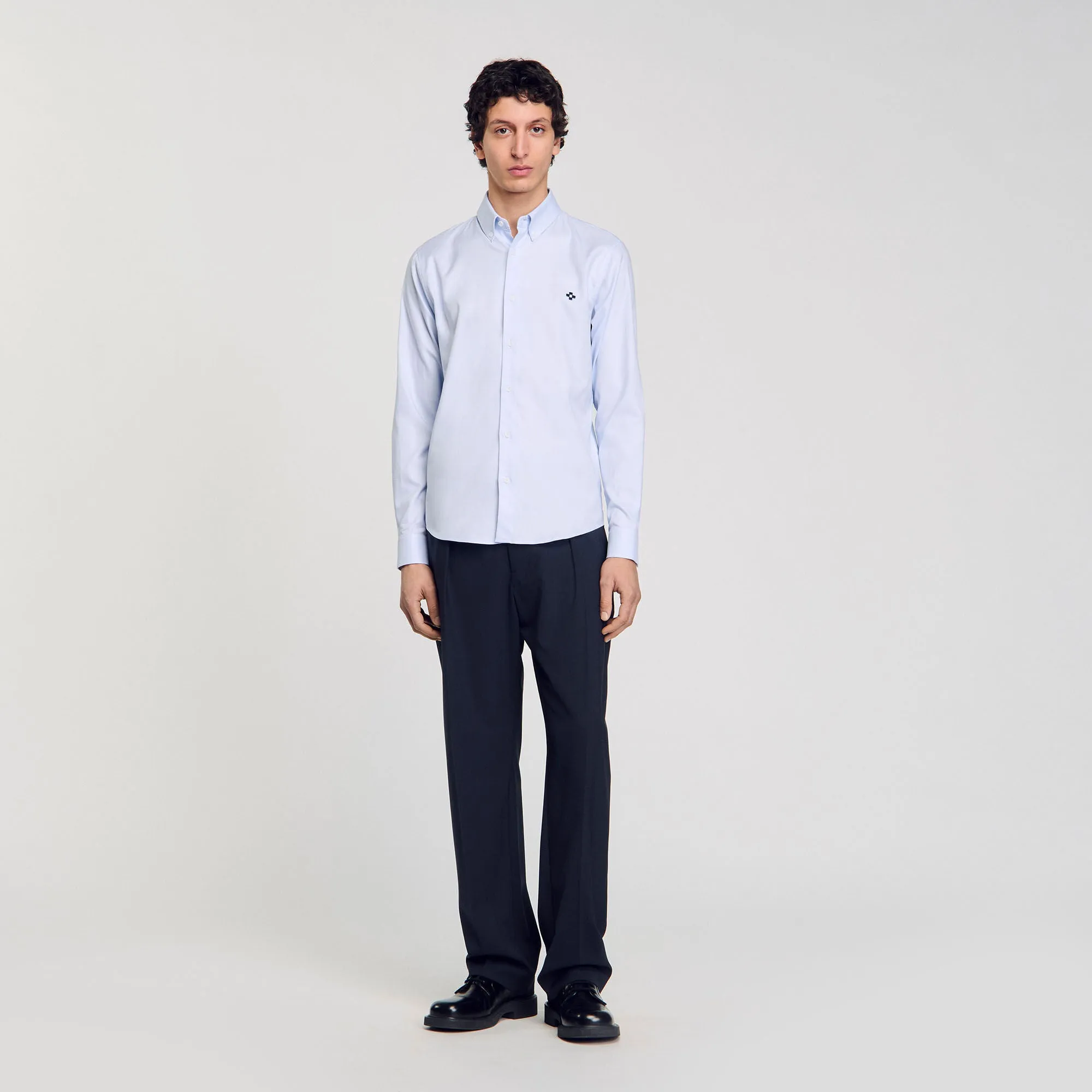Oxford Cross Shirt Cross Patch Shirt Blue Sky