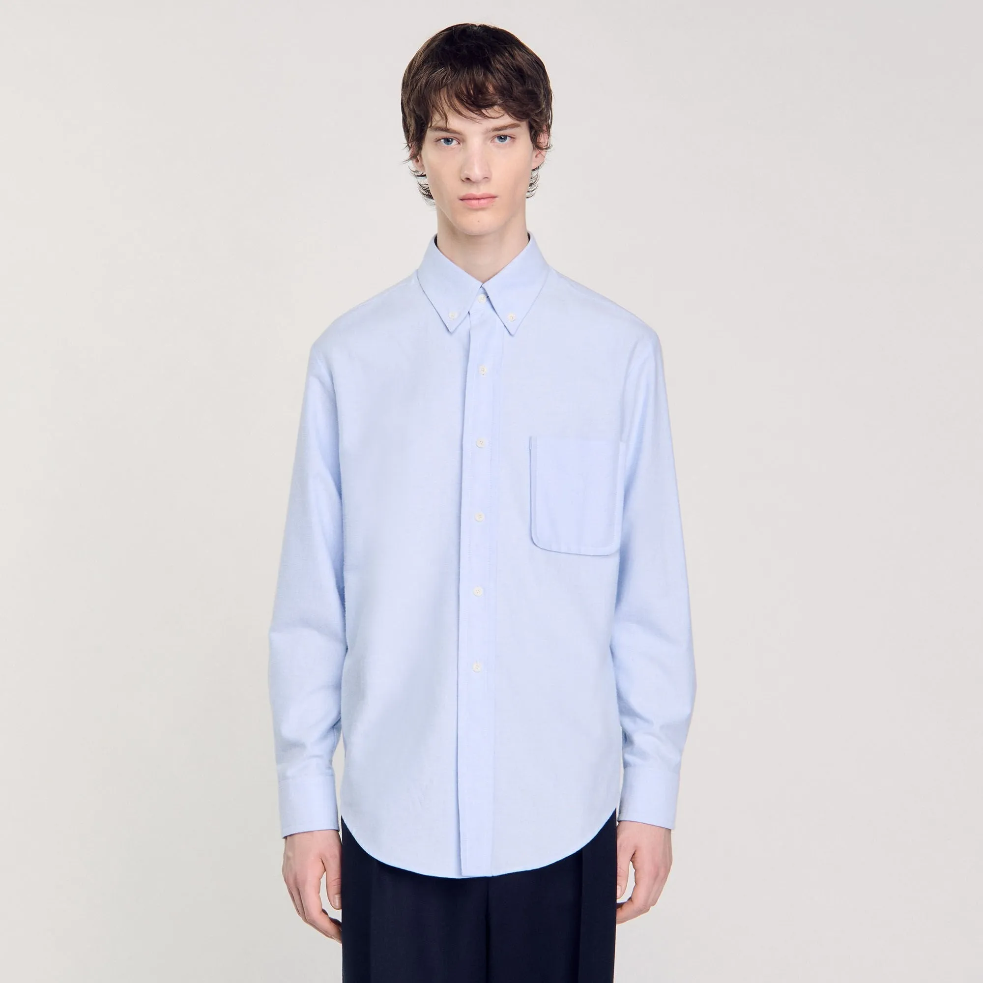 Oxford Flannel Shirt Oxford Flannel Shirt Sky Blue