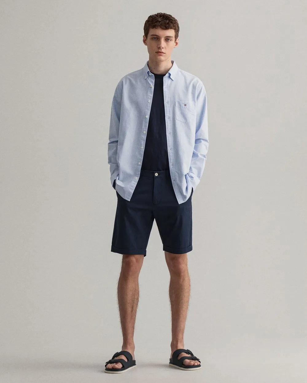 Oxford L/S Shirt - Capri Blue