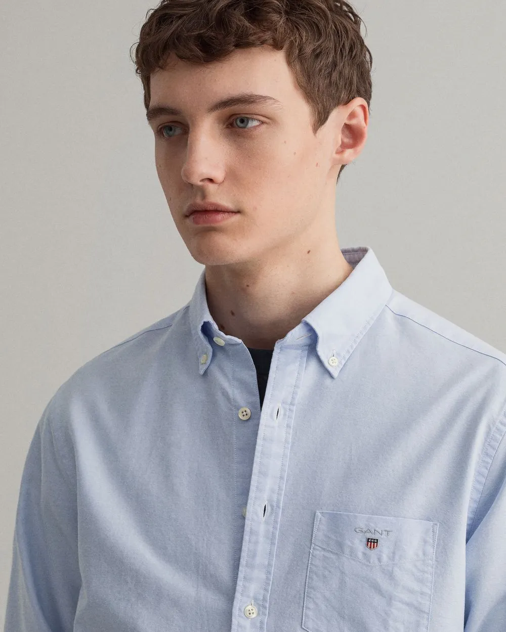 Oxford L/S Shirt - Capri Blue