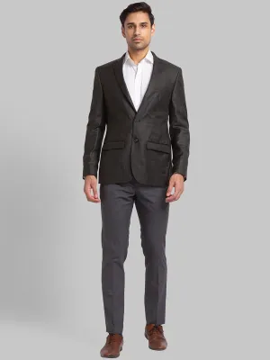 Park Avenue Men Checked Slim-Fit Single-Breasted 2 Piece Formal Suit