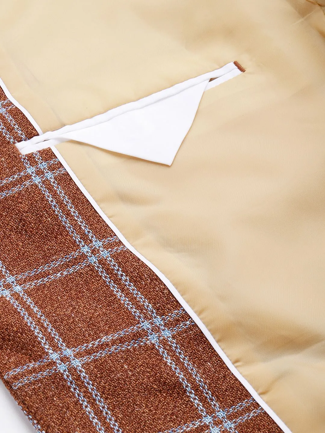 Park Avenue Regular Fit Checked Single-Breasted Formal Blazers