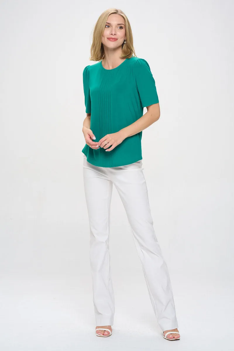 PINTUCK PUFF FASHION TEE TOP