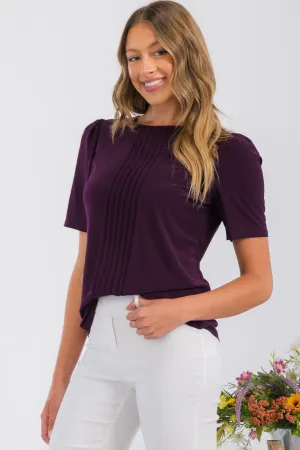 PINTUCK PUFF FASHION TEE TOP